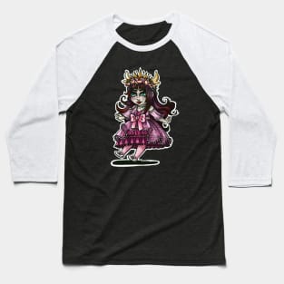 Cracked Doll Demon Baseball T-Shirt